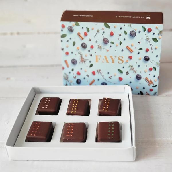 Boîte de 24 chocolats fins artisanaux – FAYS, terroir chocolaté