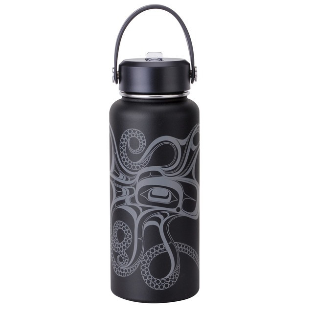 Bouteille Eau Aluminium 1L Avec Mousqueton - étanche - Pour Randonnée Camping