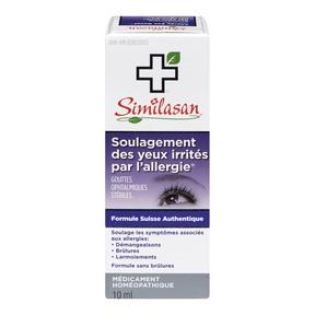 Similasan - Gouttes pour le soulagement des yeux irrités par les allergies 10 mL