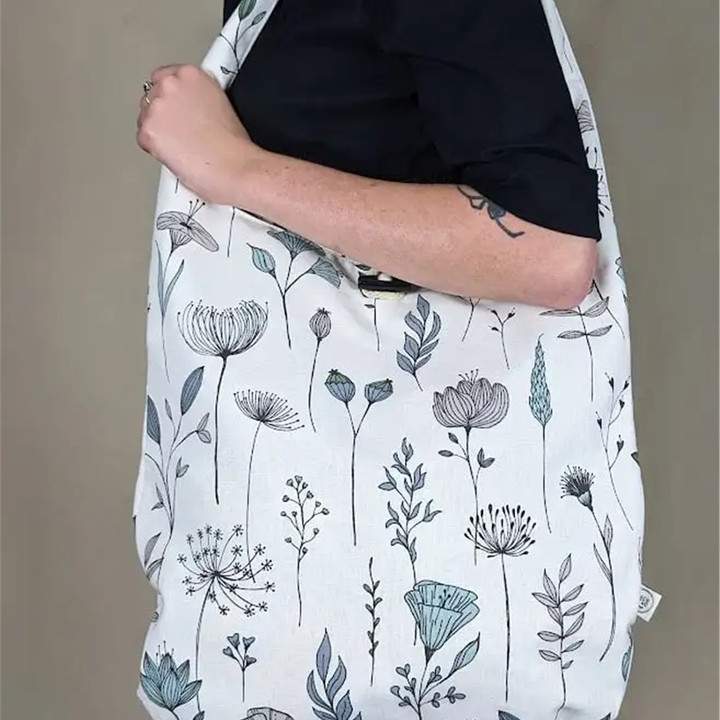 Sac Fourre-tout Hawai Fleurs - Tote Bag Local Design - Rose Multicolore