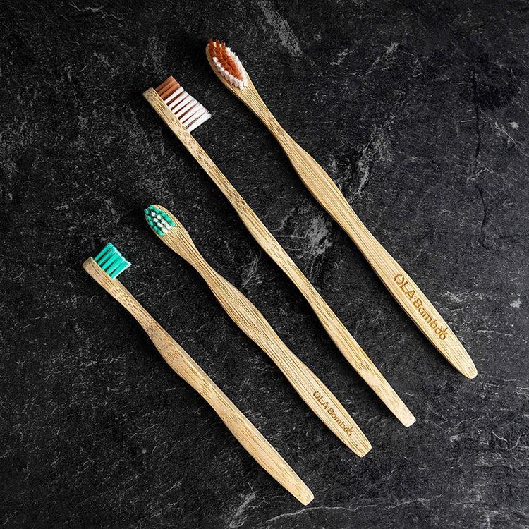 Ola Bamboo - Brosse à dents en bambou pour animaux