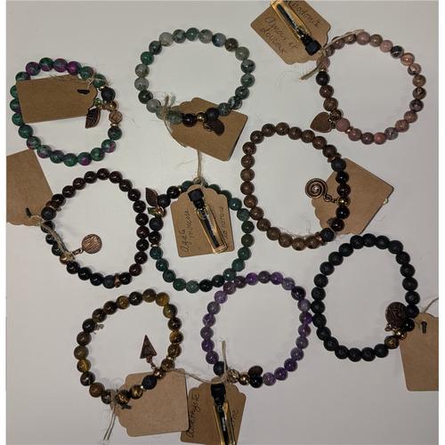 Bracelet sur fils élastique