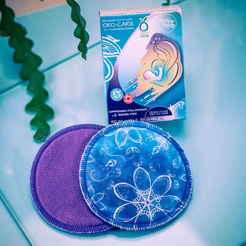 Compresses d'allaitement en chanvre avec film imperméable -