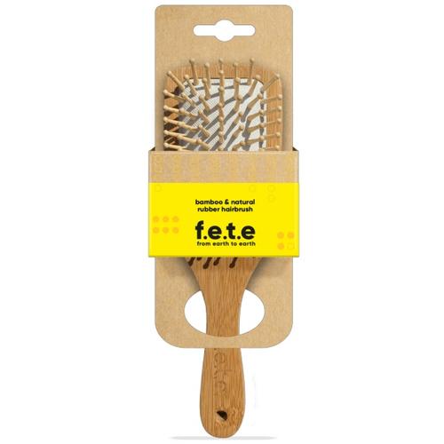 Brosse à cheveux large en bambou