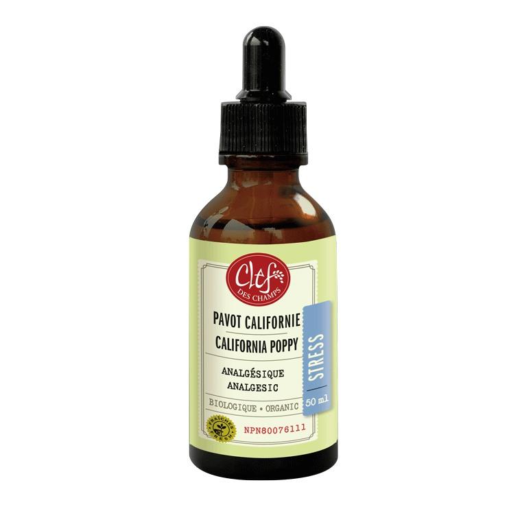 Clef des Champs - Teinture simple Pavot de californie 50 mL (com. spéciale)