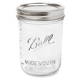 Pot pour conserves (Mason) - 0.45 L (16 oz) Ouverture large