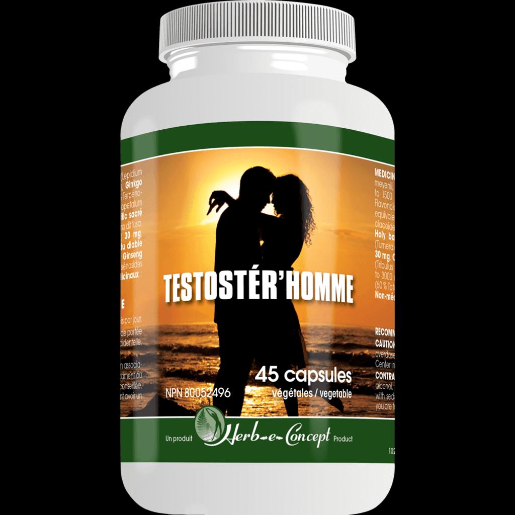 Complément Alimentaire Booster De Testostérone - 60 Capsules De 500mg - Formule à Base De Plantes (Tribulus, Ashwagandha) - Pour énergie Et Endurance Masculine