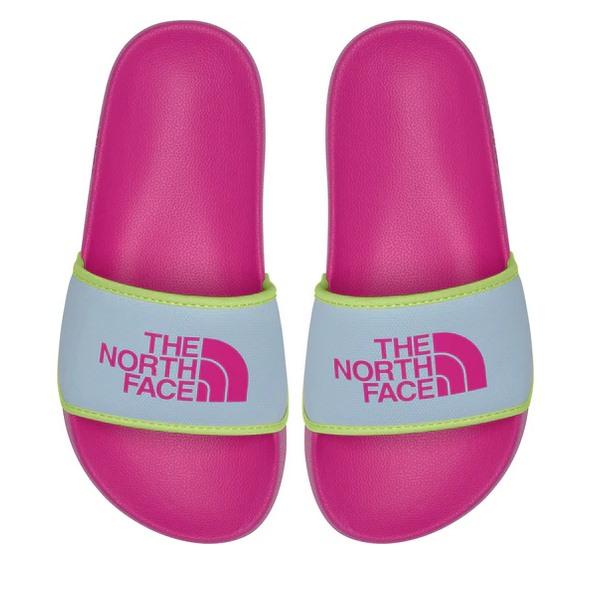 Pink north face on sale sliders