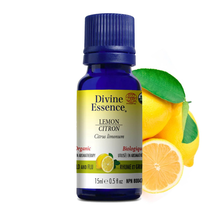 Divine essence - Huile essentielle Citron bio 15 ml | Sant en vrac