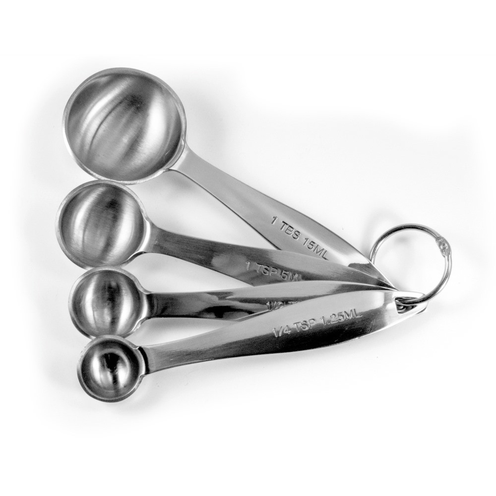 KitchenCraft - Set De 4 Cuillères à Mesurer En Inox Pour Cuisiner Précis
