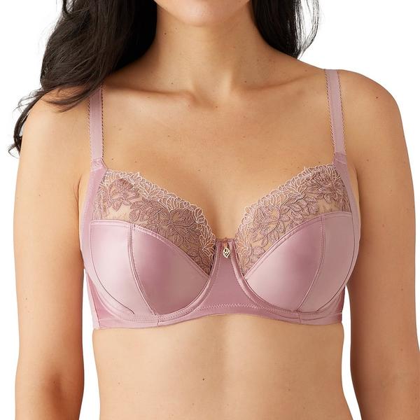 Wacoal - S.G 4 parties satin avec la dentelle 40 (90) DD Zephyr Pink