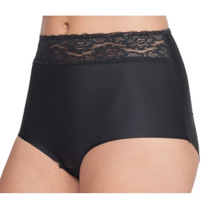 Warner's Slip A Culotte Donna: Morbido Cotone Elasticizzato Con Pizzo - Vita Media Hi-Cut