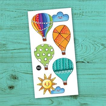 Tatouage temporaire - Voyage en montgolfière
