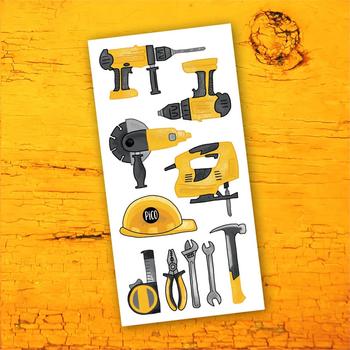 Tatouage temporaire - Les outils de construction