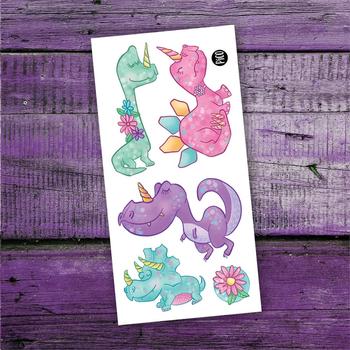 Tatouage temporaire - Les dinos-cornes