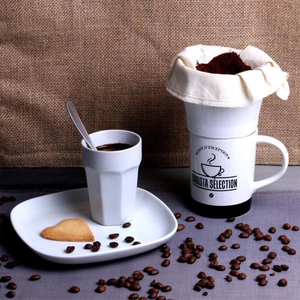 Filtre à café réutilisable, en coton biologique