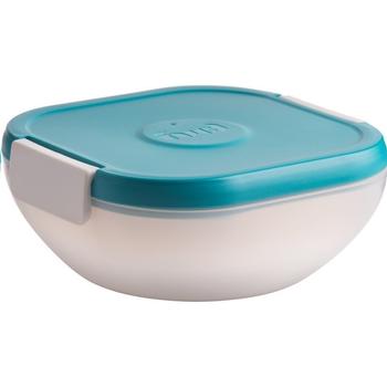 Bol de salade avec bloc de congélation