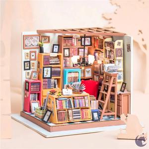 Modèle à coller DIY - La bibliothèque inspirante