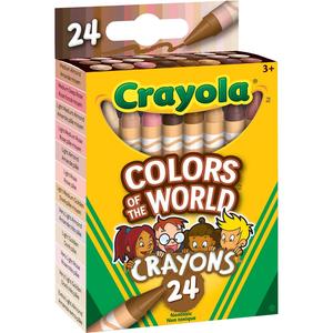 Ensemble Colors of the world 24 crayons de cire