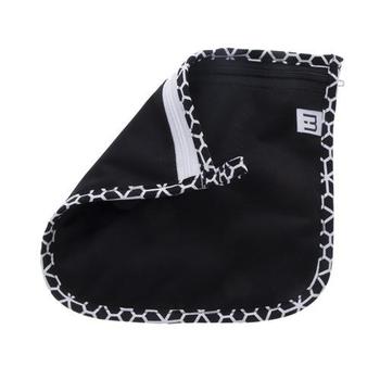 Pochettes DOUBLE ZIPPERS - Pul noir biais varié