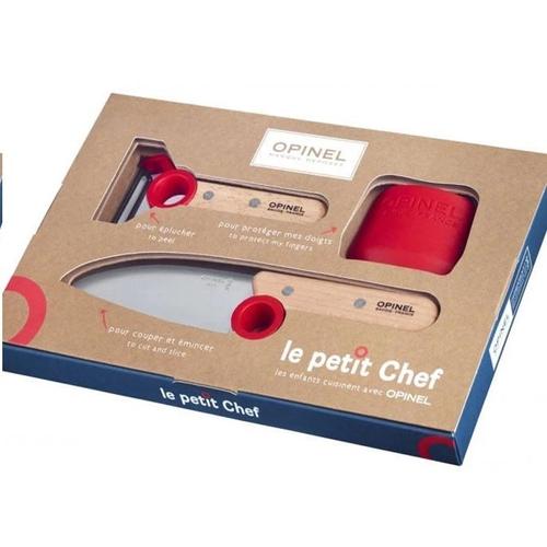 Opinel - Le Petit Chef Coffret pour Enfant 3 pcs - Les Secrets du Chef