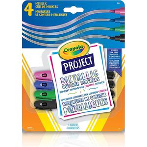Crayon marqueurs contour métalliques