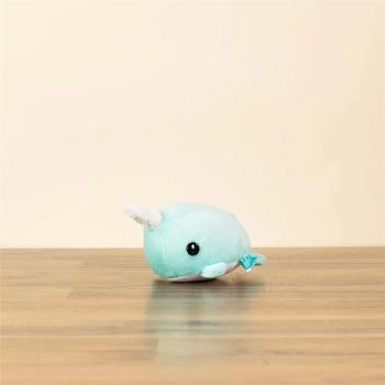 Peluche Le petit narval turquoise