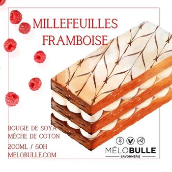 Chandelle Millefeuille framboises 200 ml