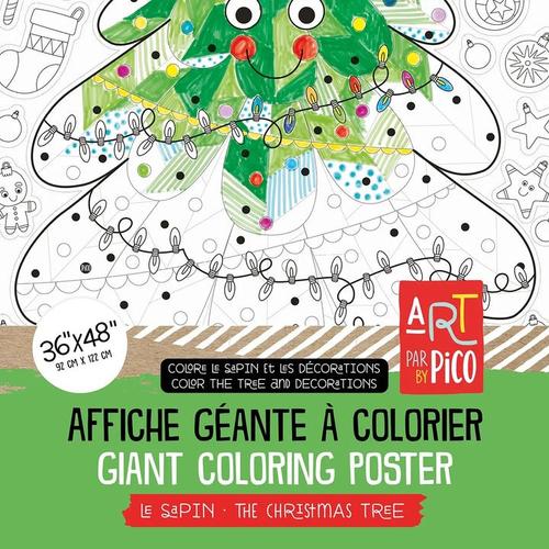 Affiche G Ante Colorier X Le Sapin La Recreation Famille