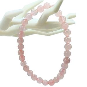 Bracelet - Quartz rose - 6 mm