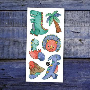 Tatouage temporaire - Le tyrannosaure et ses amis
