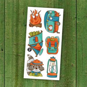 Tatouage temporaire - Le camping