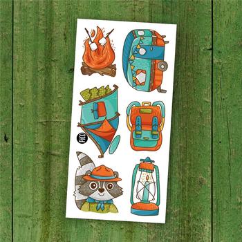 Tatouage temporaire - Le camping