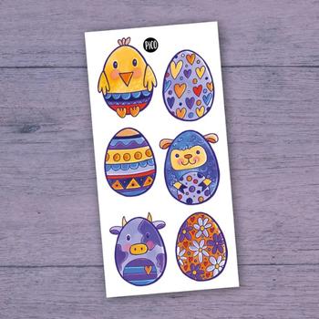 Tatouage temporaire - Animaux de Pâques