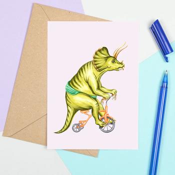 Carte de souhaits de Triceratops