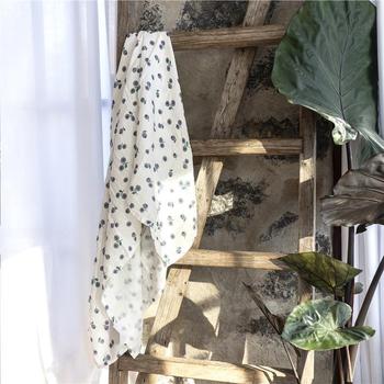Couverture en mousseline - Bleuets
