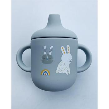 Gobelet à bec avec poignées - Lapin gris