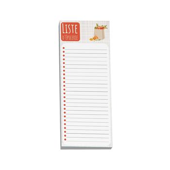 BLOC-NOTES - LISTE D'ÉPICERIE