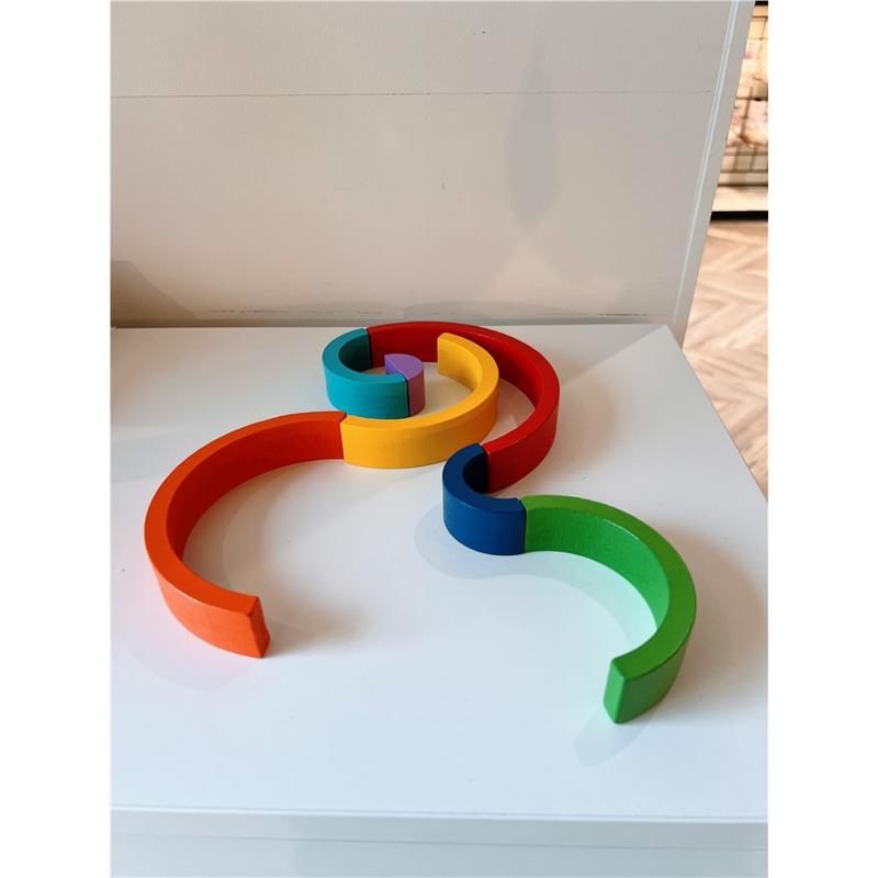 Arc-en-Ciel En Bois Montessori - 100 Billes Colorées | Apprentissage Comptage Et Couleurs