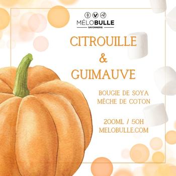 Chandelle Citrouille et guimauve 200ml -