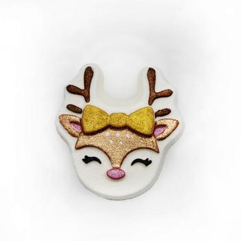 Bombe de bain - Renne cute aux grands cils