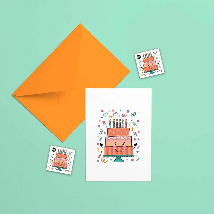 Carte de souhait avec tatouages - Bonne fête