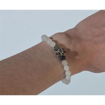 Bracelet - Howlite, lotus