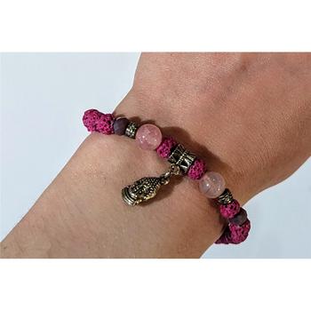Bracelet - Pierre de lave, agave