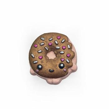 Bombe de bain - Beigne avec face de pet au chocolat
