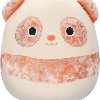 SQUISHMALLOWS - Le panda velour rose  5''