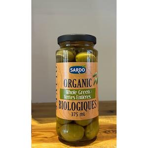 Olives Vertes Entières Bio, 375ml