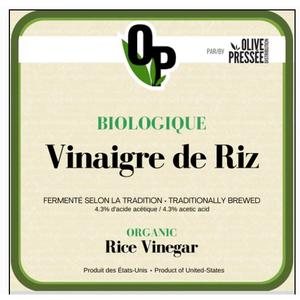 Vinaigre de Riz Bio