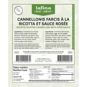 Cannellonis à la Ricotta et Sauce Rosé Végé 400g