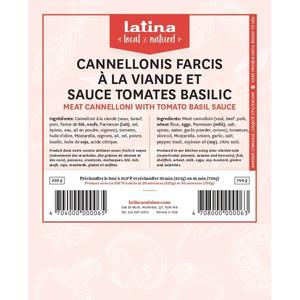 Cannellonis à la Viande Sauce Tomate Basilic 400g